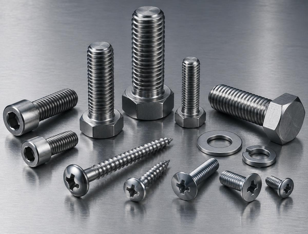 Representative selection of steel screws